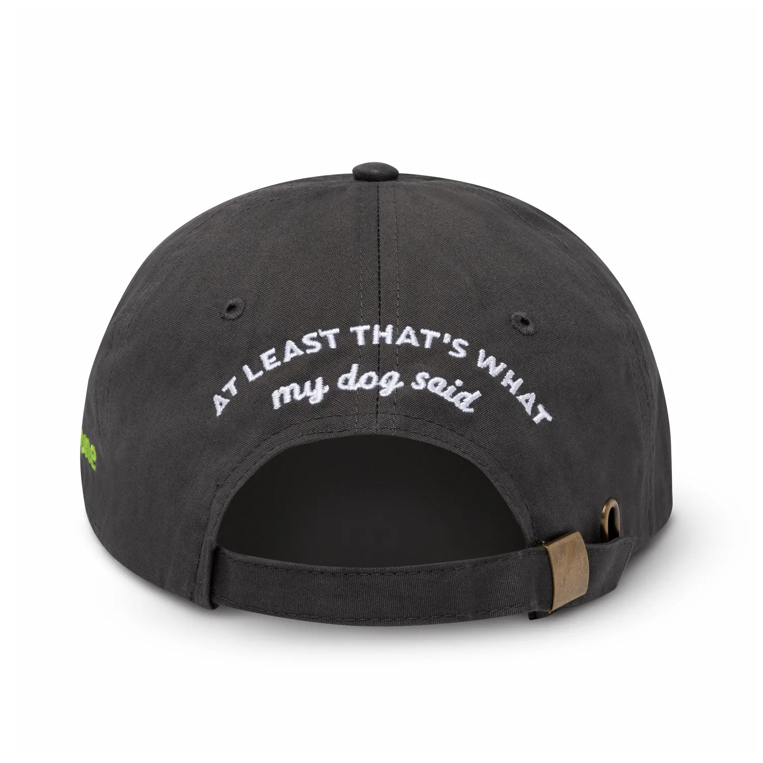 Good Human Embroidered Hat keps grå broderad