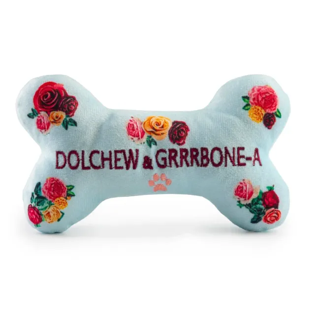 Dog Diggin Designs Dolchew Grrrbone mjuk hundleksak blommor