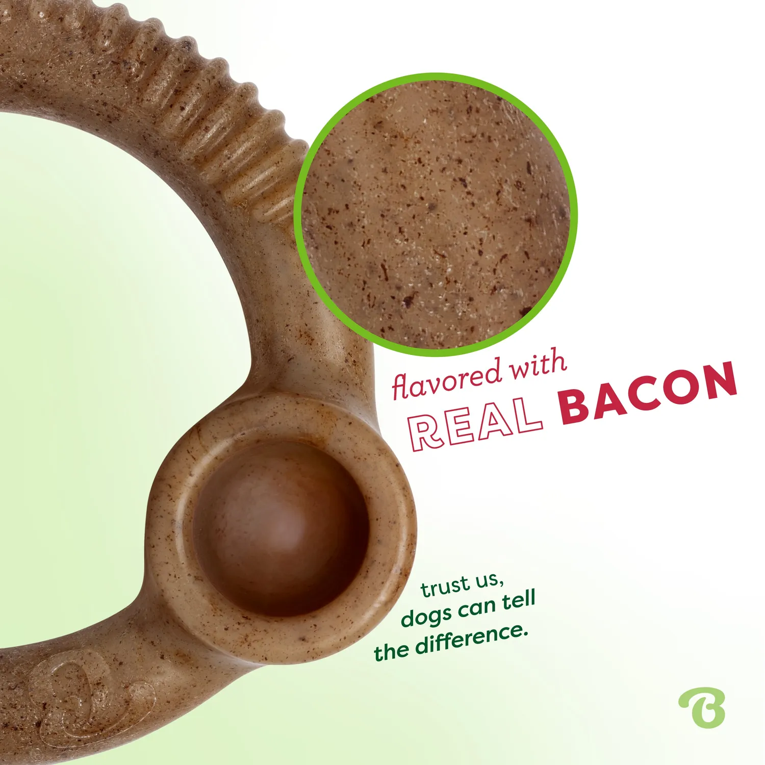 Benebone Ring tuggben bacon för jordnötssmör