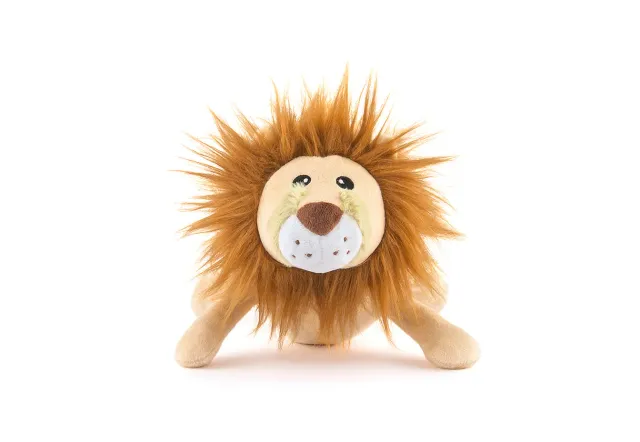 P.L.A.Y. Big Five of Africa Lion hundleksak stor brun med pip