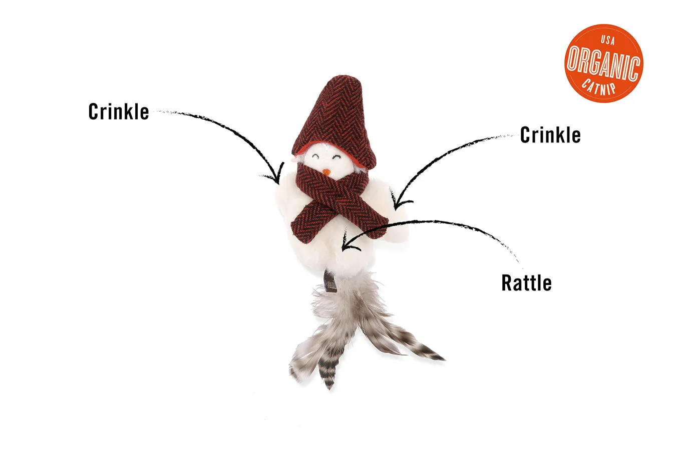 P.L.A.Y. Feline Frenzy Chirpy Birdie kattleksak med skrammel