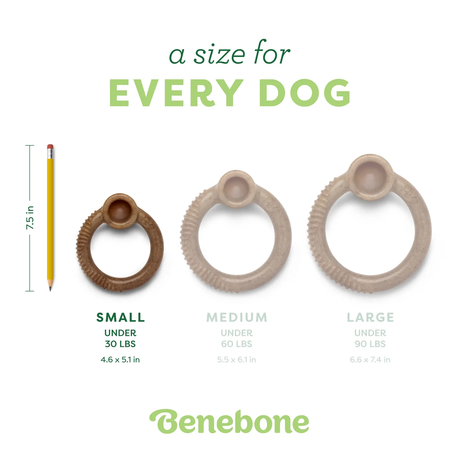 Benebone Ring tuggben bacon för jordnötssmör