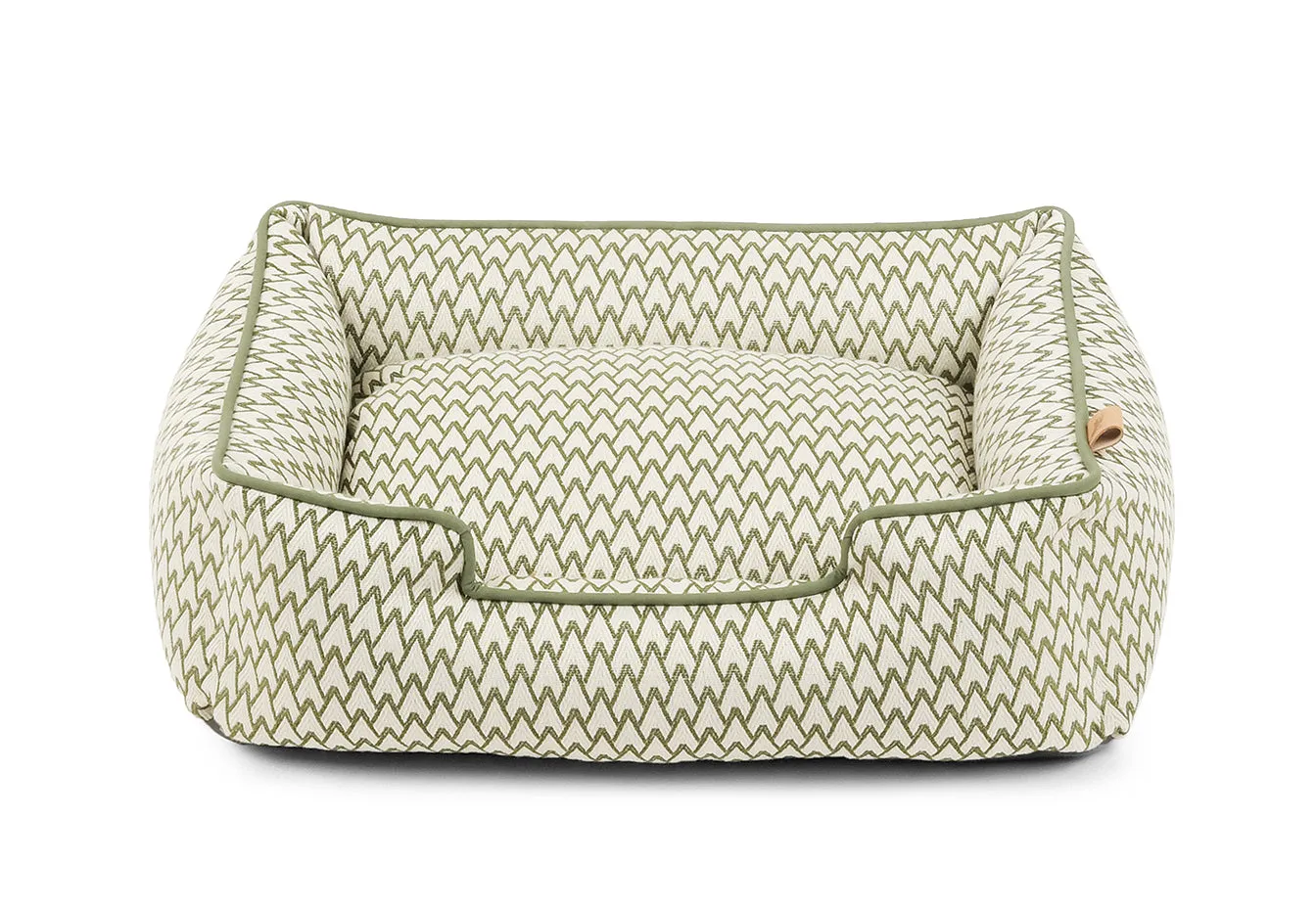 P.L.A.Y. Vineyard Lounge hundsäng olivgrön bolster