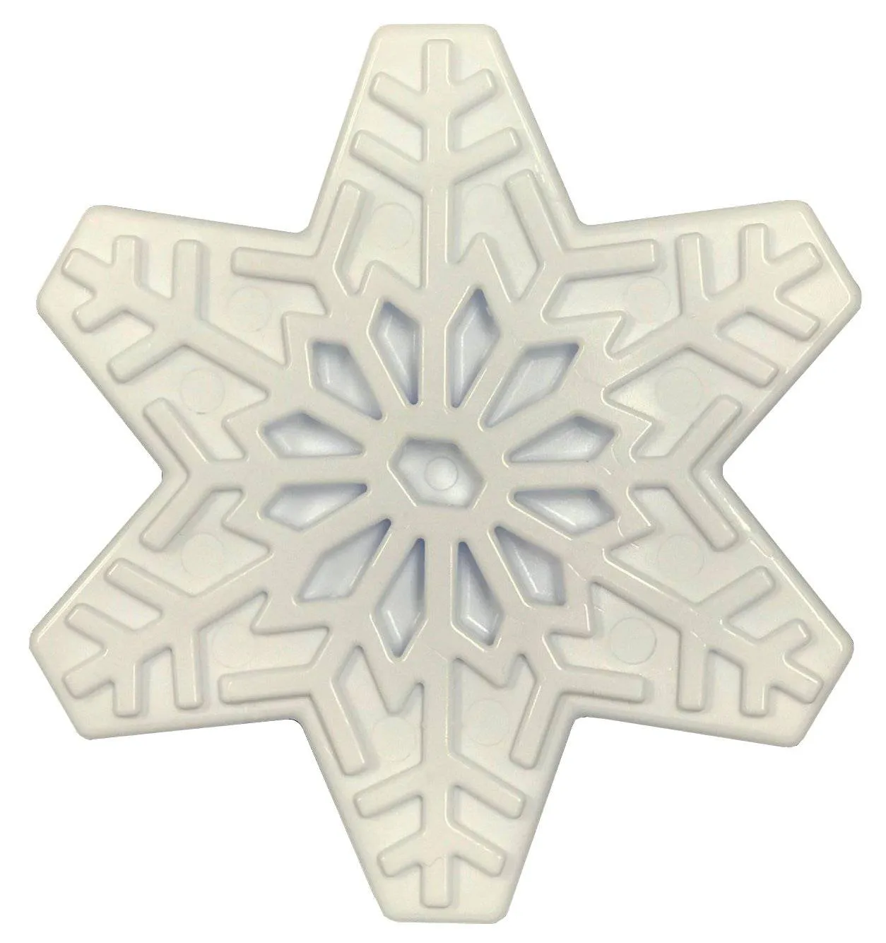 SodaPup Snowflake eChew tuggleksak vit nylon snöflinga