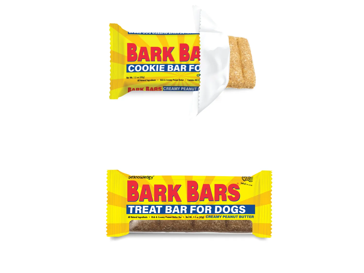 Spunky Pup Bark Bar hundgodis peanut butter singelbar
