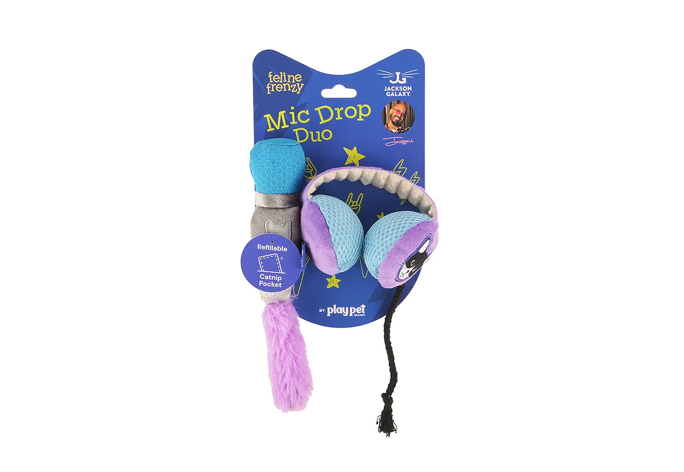 P.L.A.Y. Feline Frenzy Mic Drop Duo kattleksak 2-pack