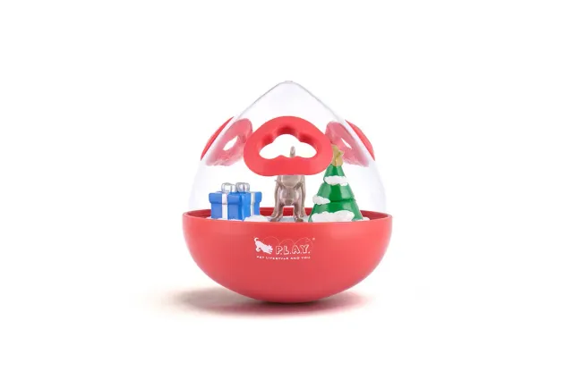 P.L.A.Y. Holiday Wobble Ball 2.0 godisboll röd