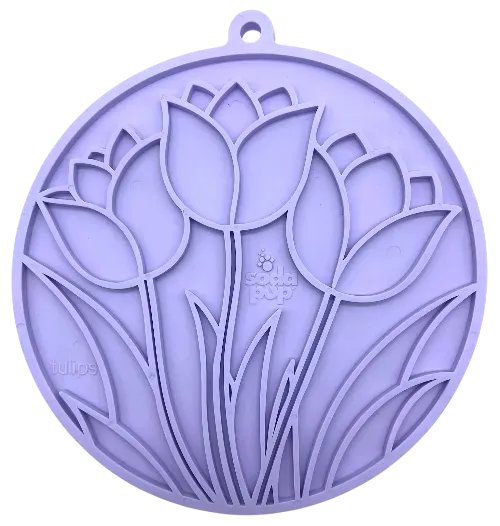 SodaPup eMat Tulip slickmat pastellila sugkoppar