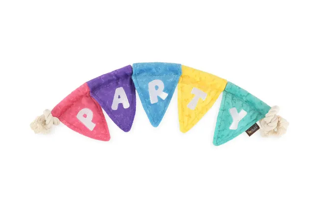 P.L.A.Y. Party Animal Tug n Party Banner dragleksak med pip