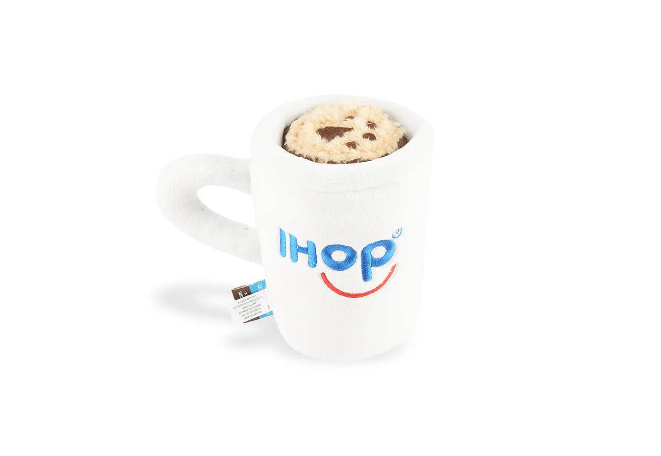 P.L.A.Y. Barking Bean Brew hundleksak vit kaffemugg med pip
