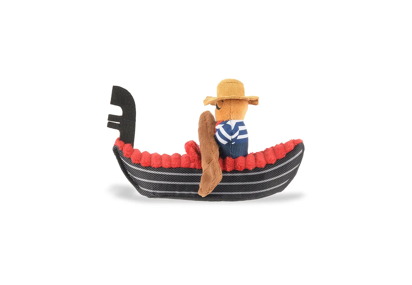 P.L.A.Y. Totally Touristy Giuseppe's Gondola hundleksak mjuk med pip