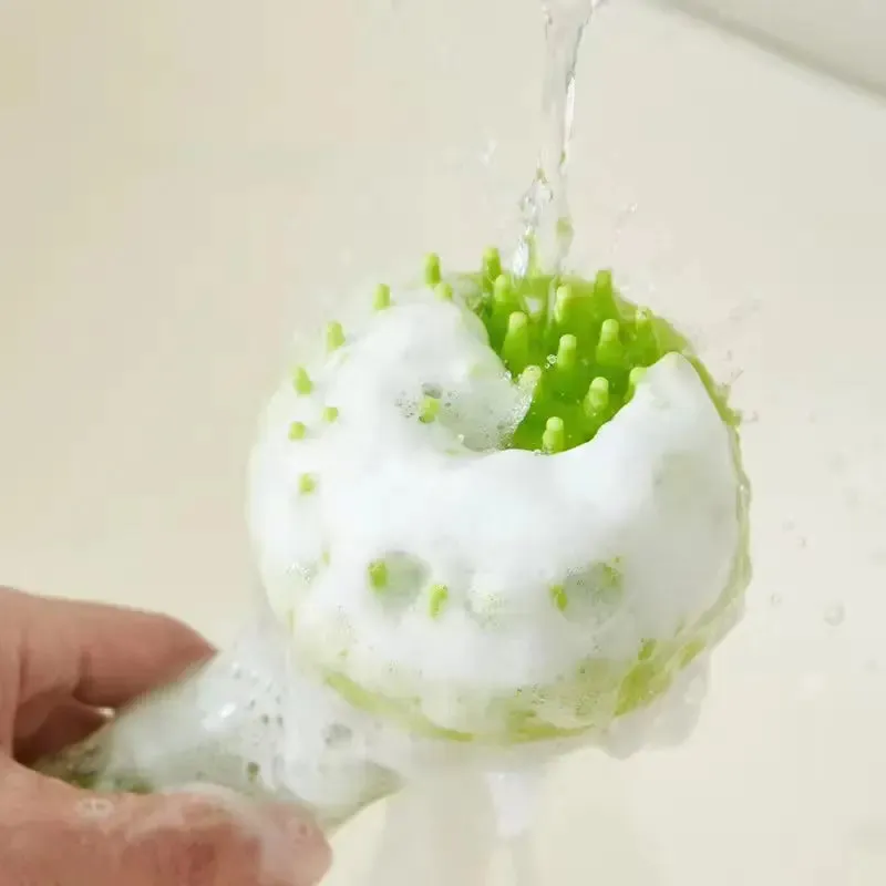 Pawtato Shampoo Dispensing badborste hund grön mjuk