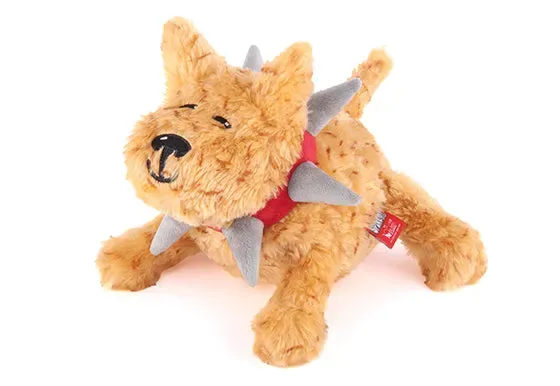 P.L.A.Y. Spiked! Biff Sr mjuk hund large brun med pip