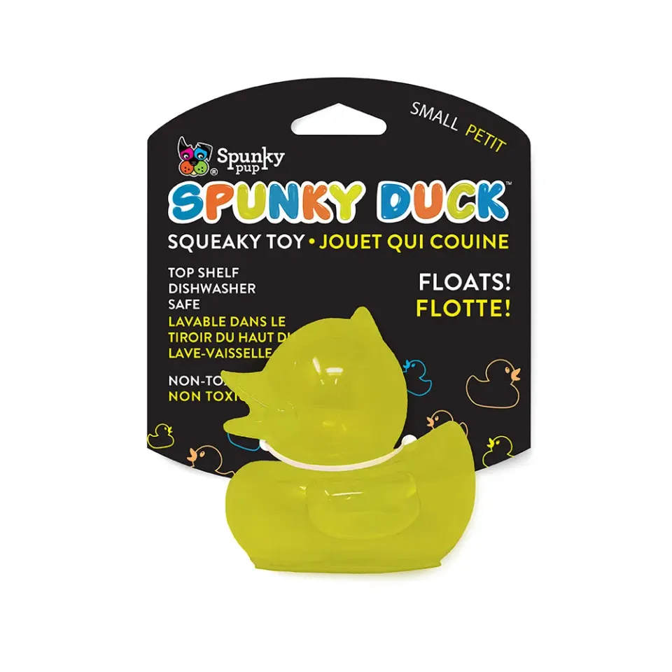Spunky Pup Spunky Duck hundleksak medium orange flytande
