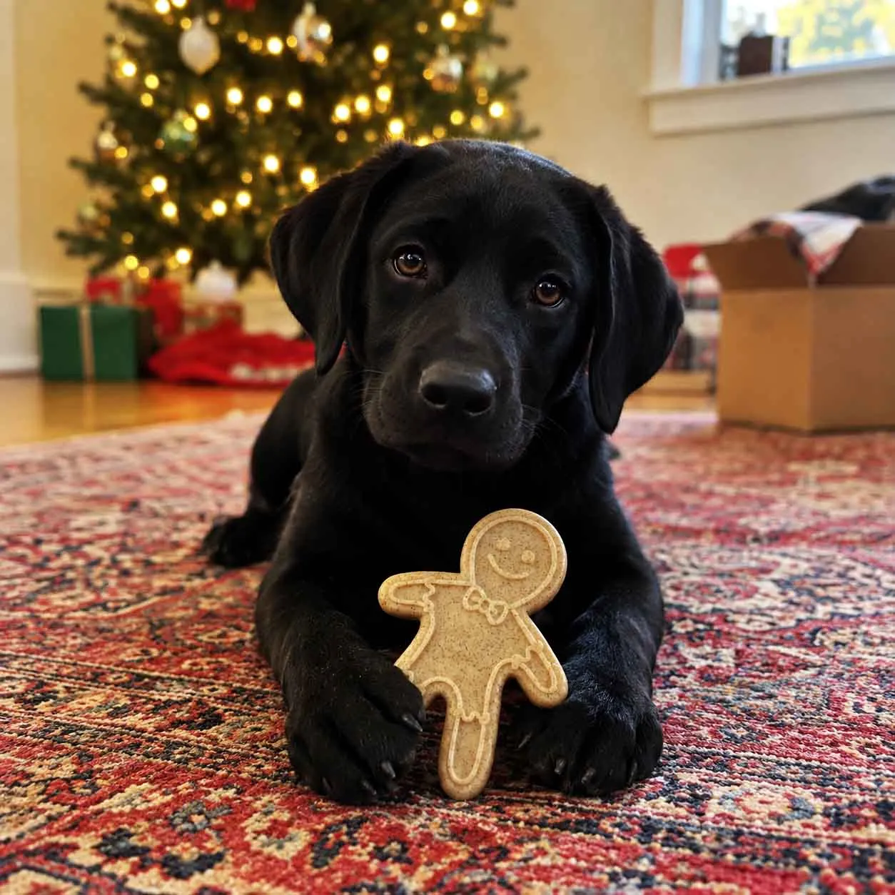 SodaPup Gingerbread Man tuggleksak brun för hårda tuggare