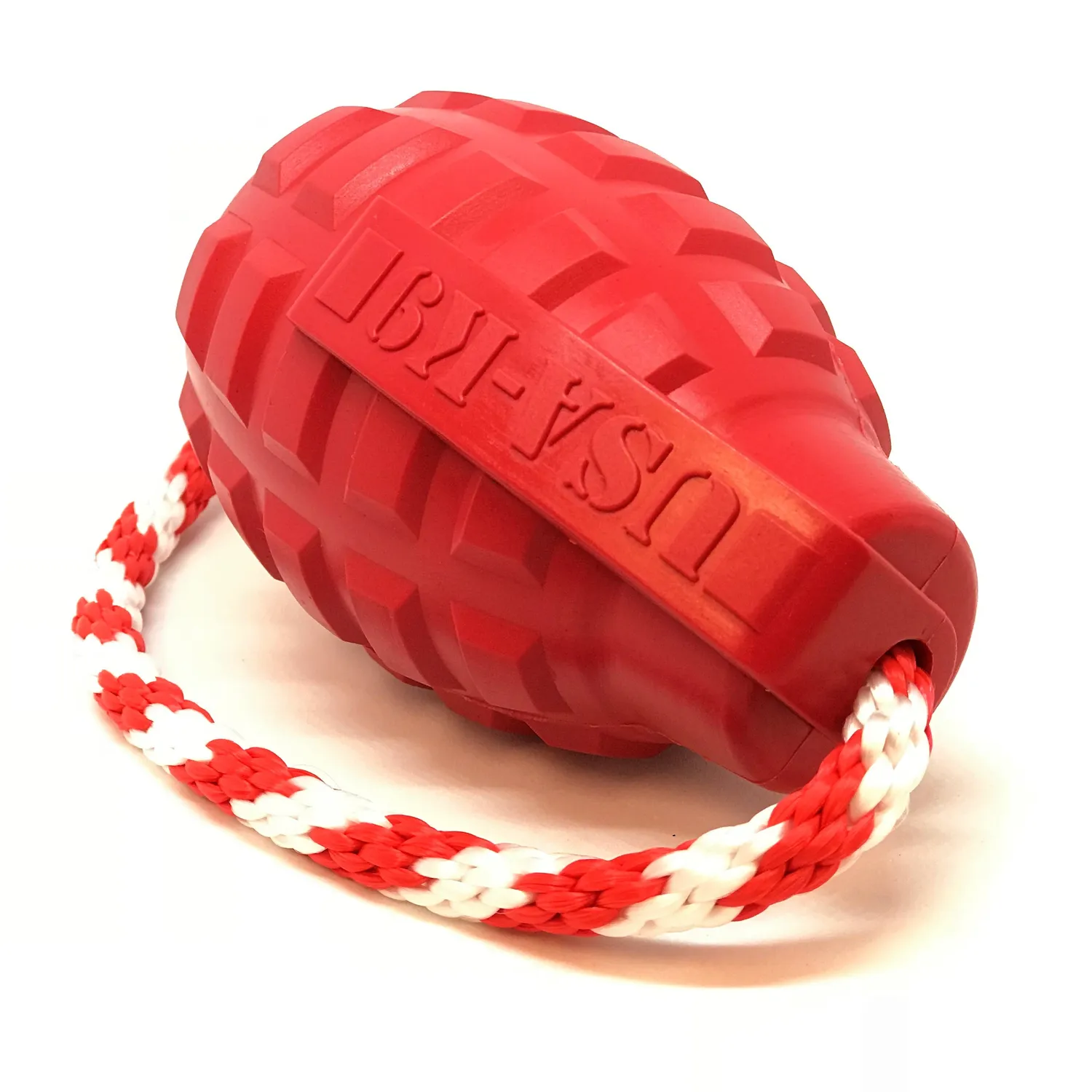 USA-K9 Grenade Large tuggleksak röd kraftiga bitare
