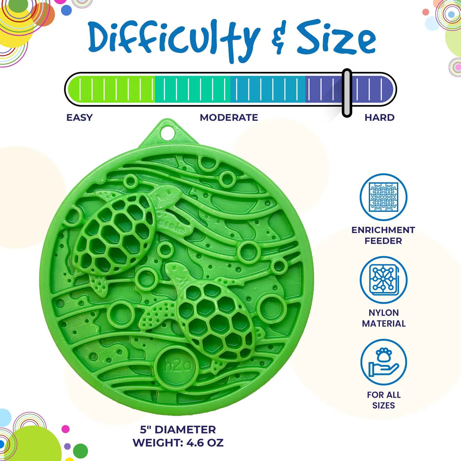SodaPup eCoin Water slickmat nylon grön 13 cm