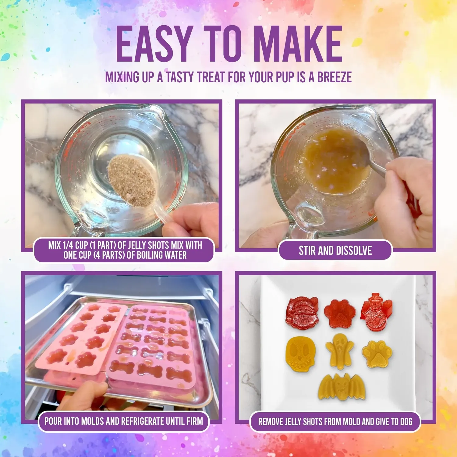 SodaPup Dogtastic Jelly Shots godisform tass silikon