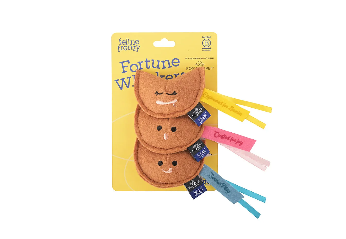 P.L.A.Y. Feline Frenzy Fortune Whiskers kattleksak kattmynta 3-pack