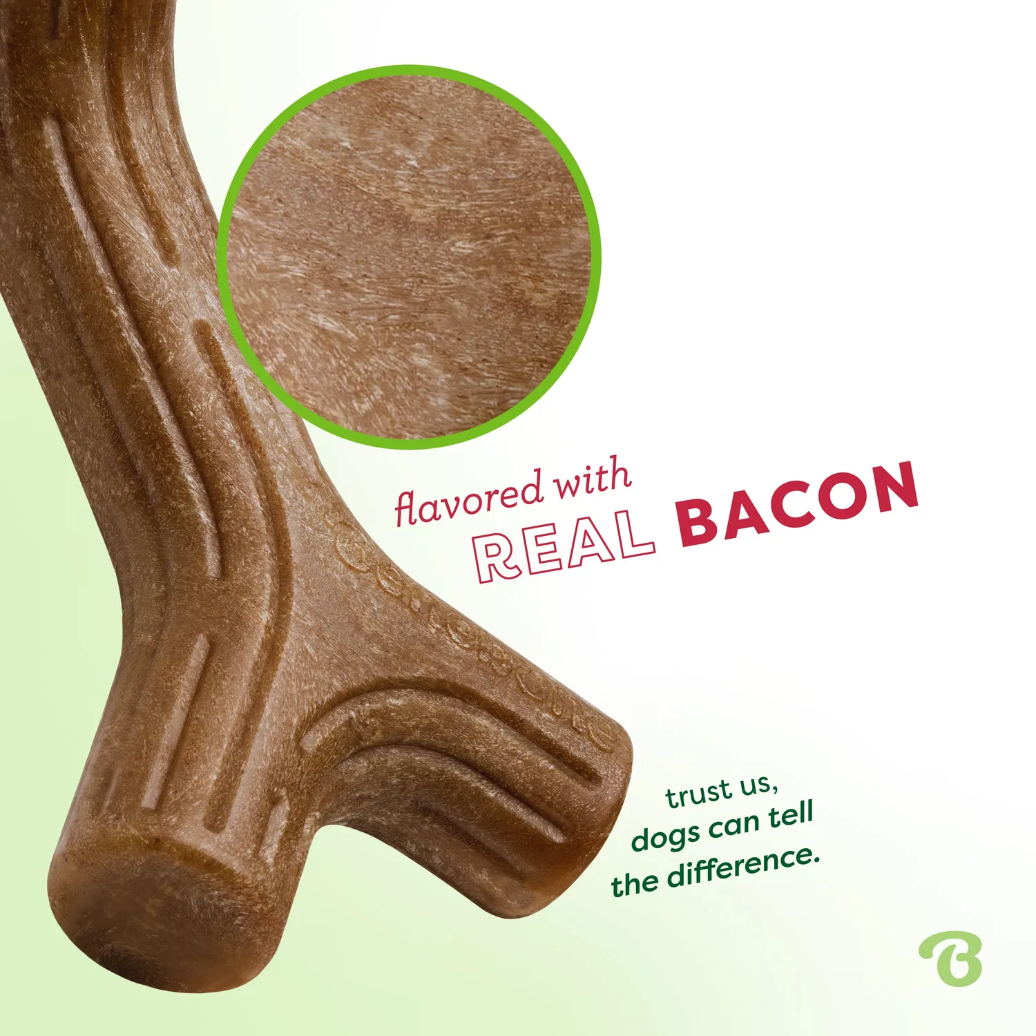 Benebone Stick tuggben nylon bacon