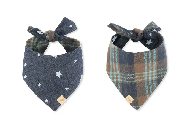 P.L.A.Y. Doggy Duo The Rockstar hundbandana vändbar