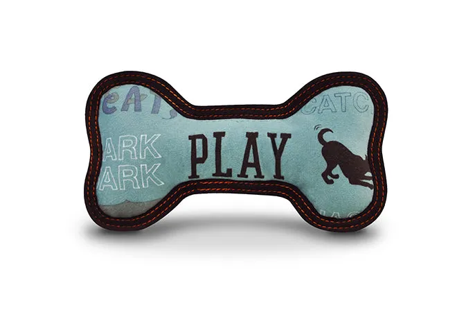 P.L.A.Y. ECO PLAY Bone mjuk hundleksak ben med pip
