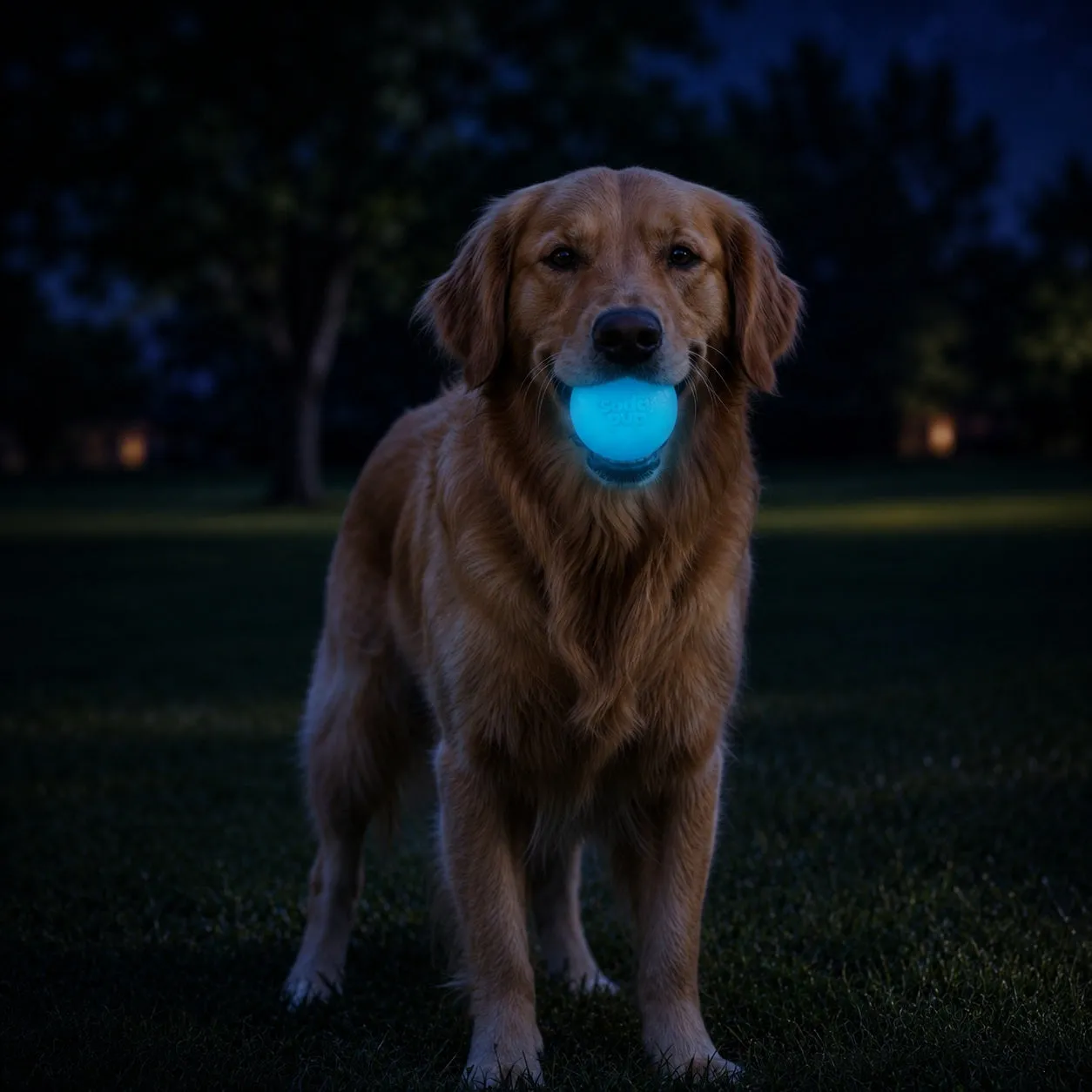 SodaPup Strobe Ball hundboll med ljus flytande