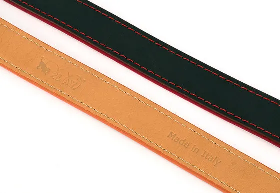 P.L.A.Y. Napoli halsband nappaläder svart röd