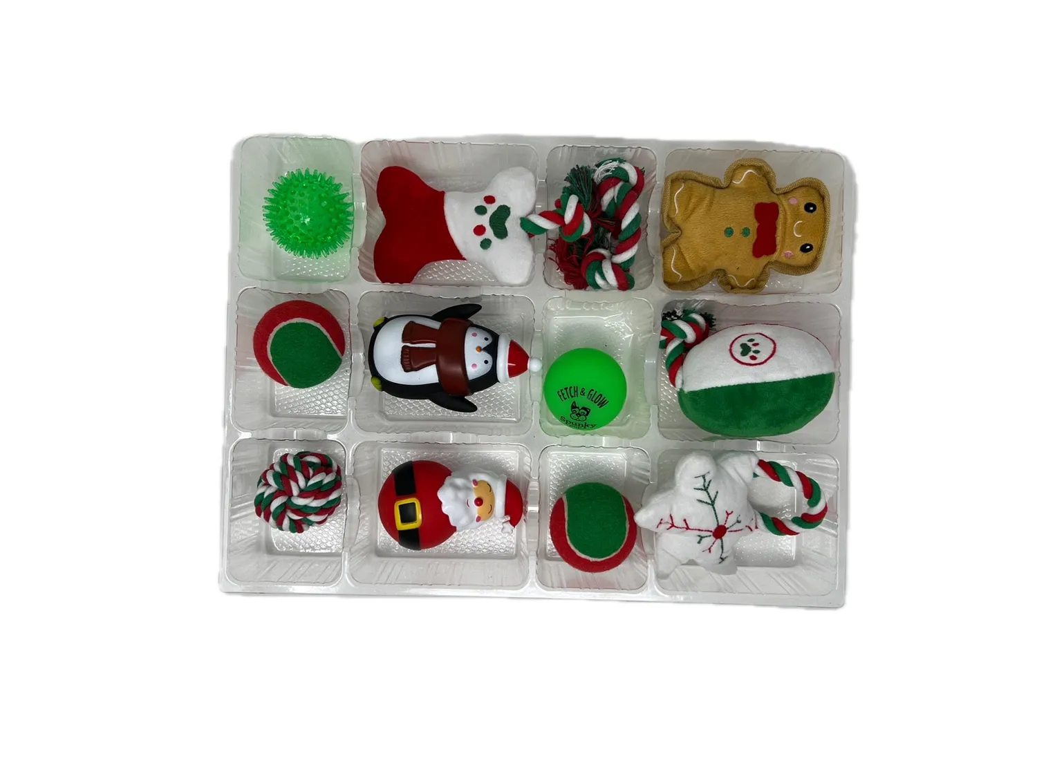 Spunky Pup 12 Days of Toys adventskalender hund 12 luckor