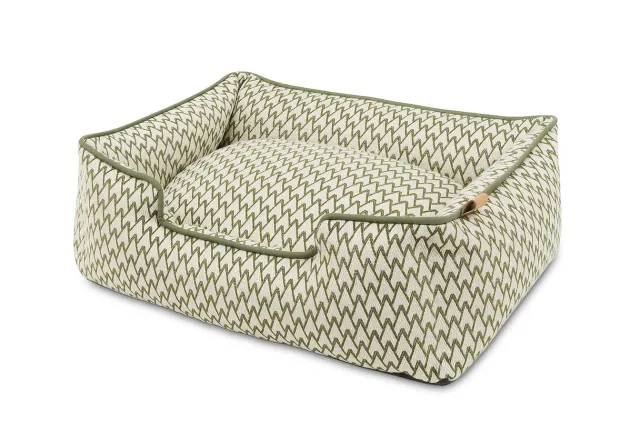 P.L.A.Y. Vineyard Lounge hundsäng olivgrön bolster