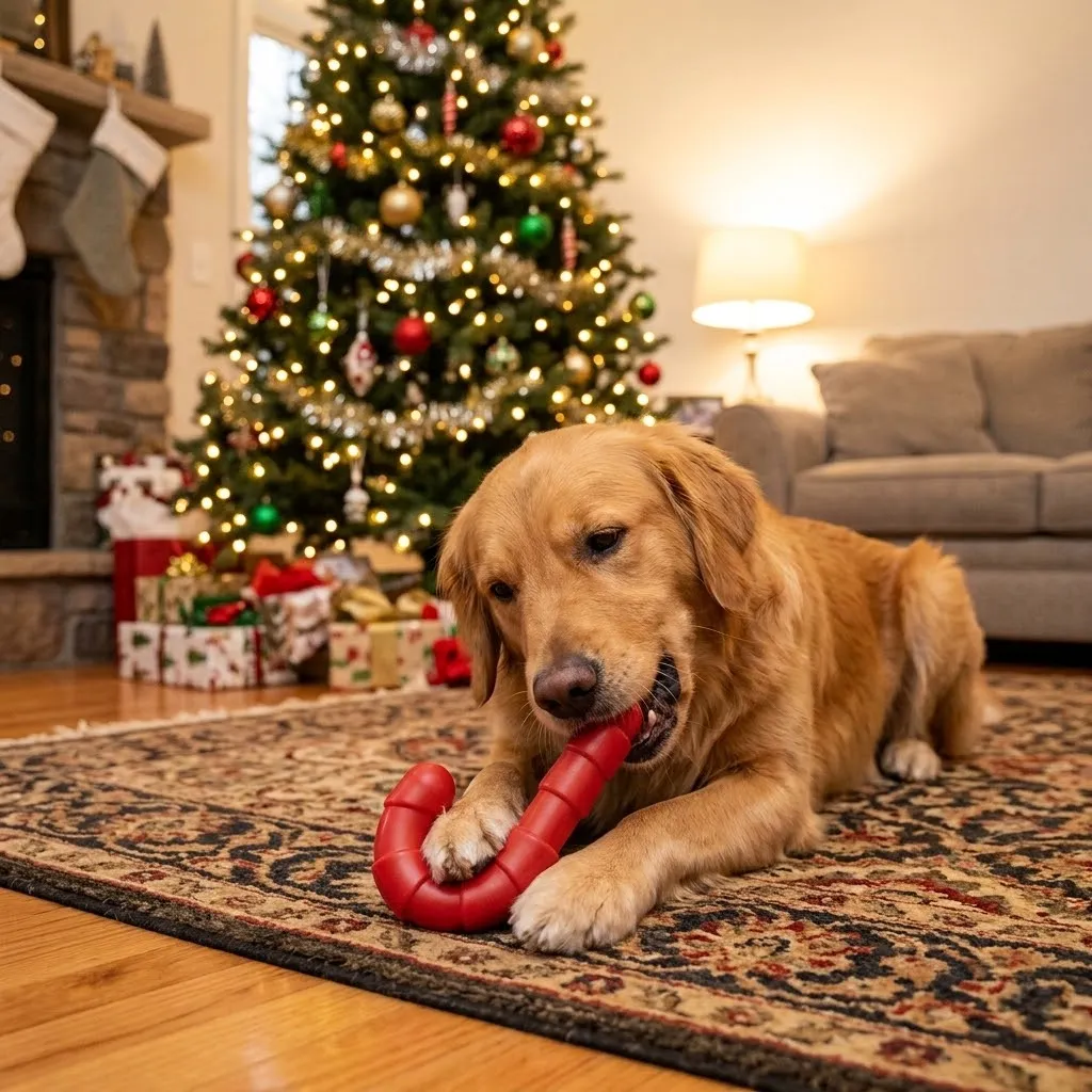 SodaPup Candy Cane tuggleksak nylon jul