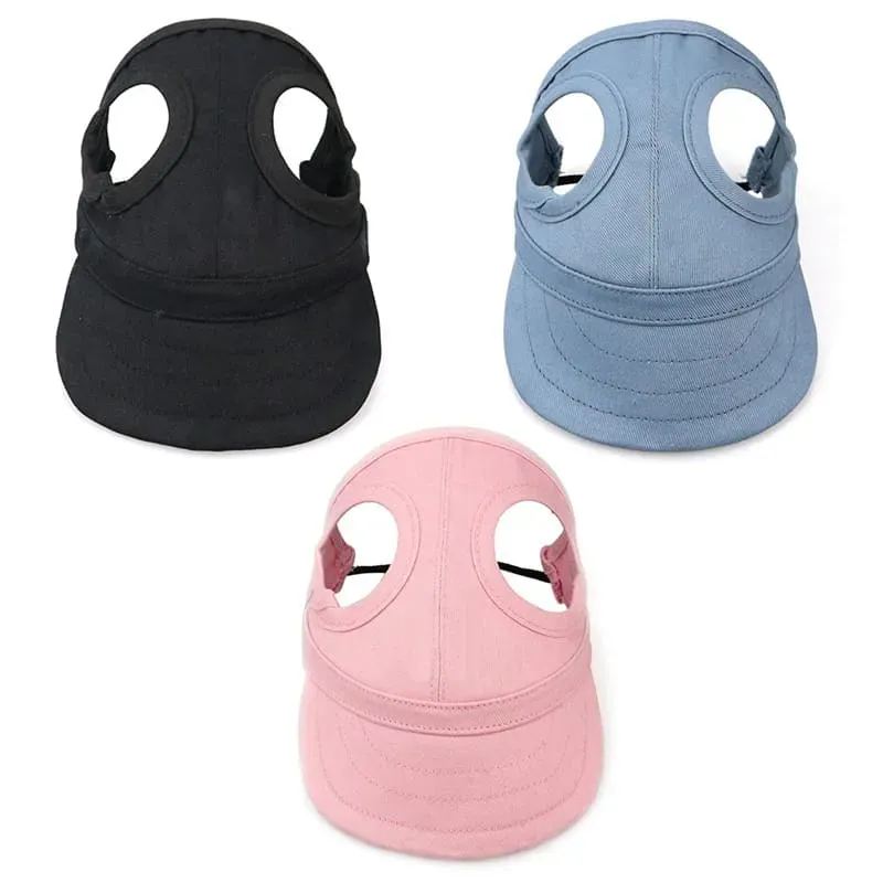 Pawtato Adjustable Sun Visor hundkeps med öronhål