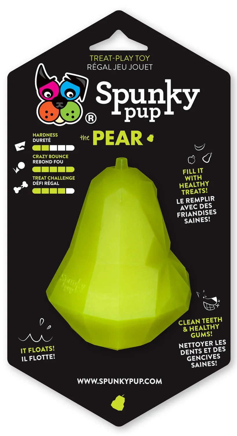 Spunky Pup Fruits Veggies godisleksak hund Banan gummi