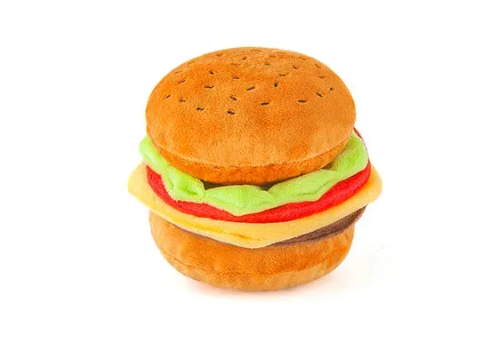 P.L.A.Y. American Classic Barky Burger hundleksak M prassel