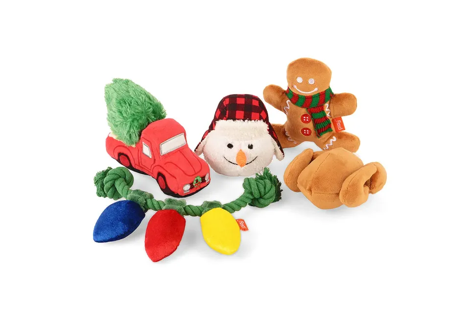 P.L.A.Y. Merry Minis Collection hundleksak set mini pip
