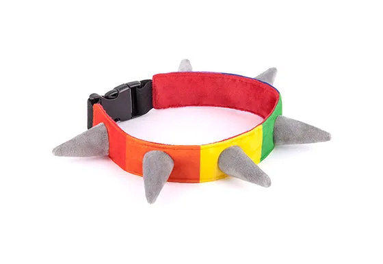 P.L.A.Y. Spiked! Plush Collars mjukt hundhalsband S taggar