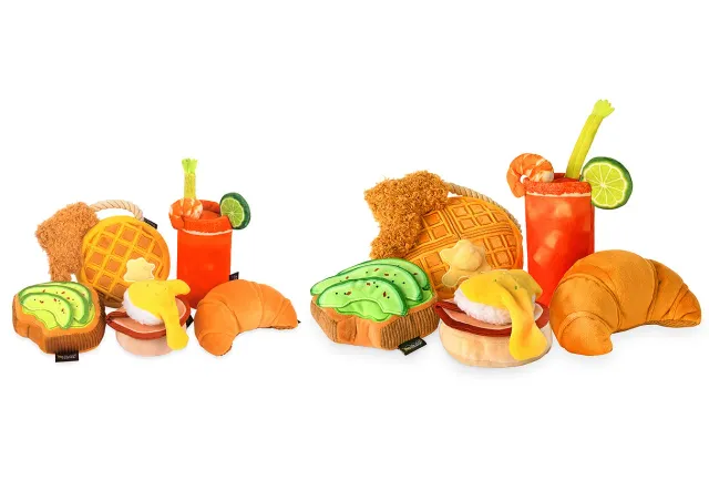 P.L.A.Y. Barking Brunch Collection hundleksak set 5-pack