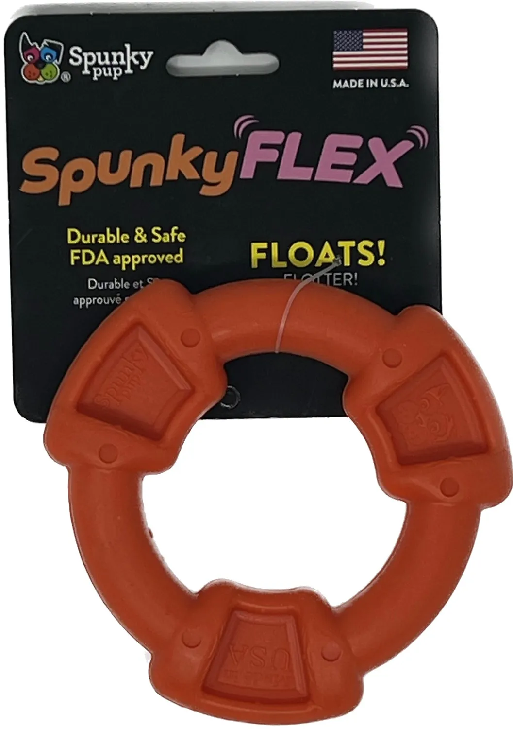 Spunky Pup SpunkyFlex gummileksak ben blå