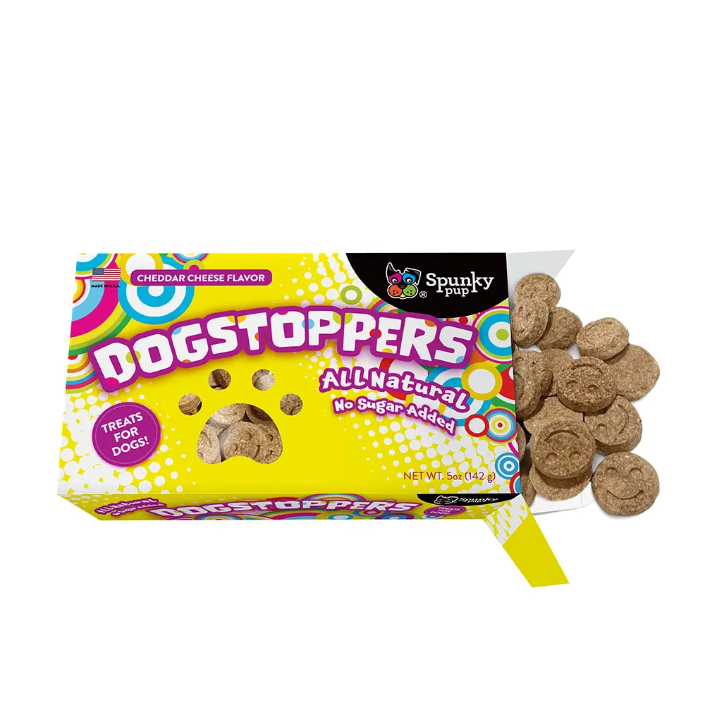 Spunky Pup Dogstoppers hundkex ost 5 oz