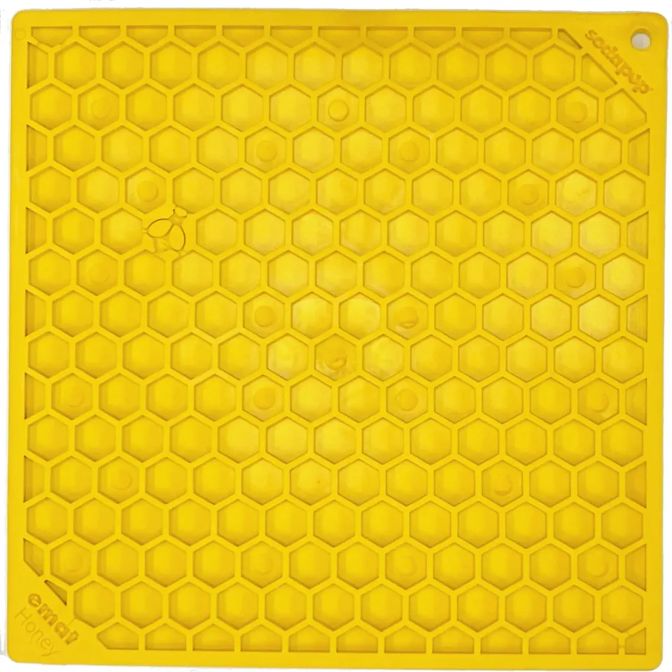 SodaPup Honeycomb eMat slickmatta large gul svår