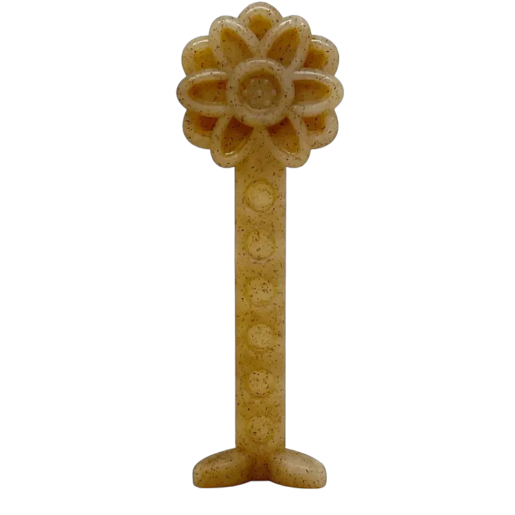 SodaPup Flower Tower tuggleksak liten brun 2-i-1