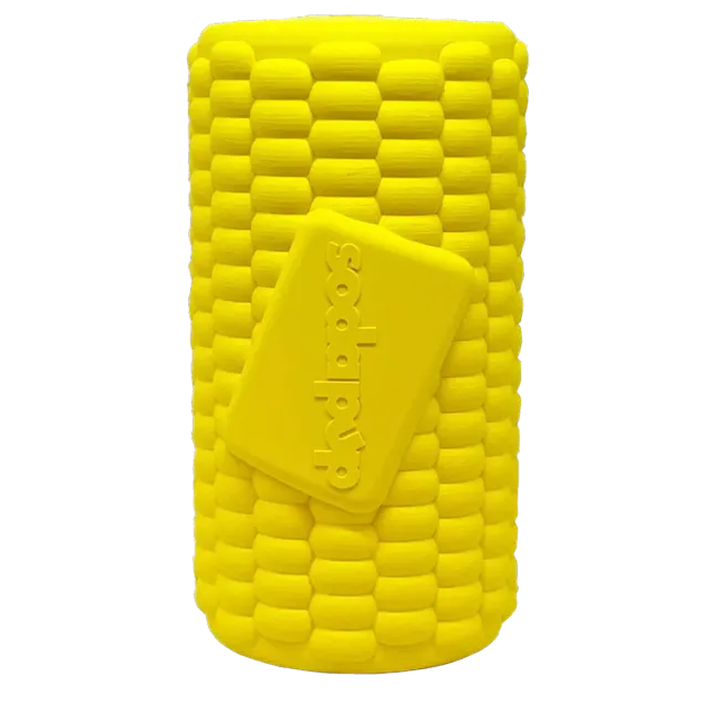 SodaPup Corn on the Cob gummi hundleksak godisgömma majs