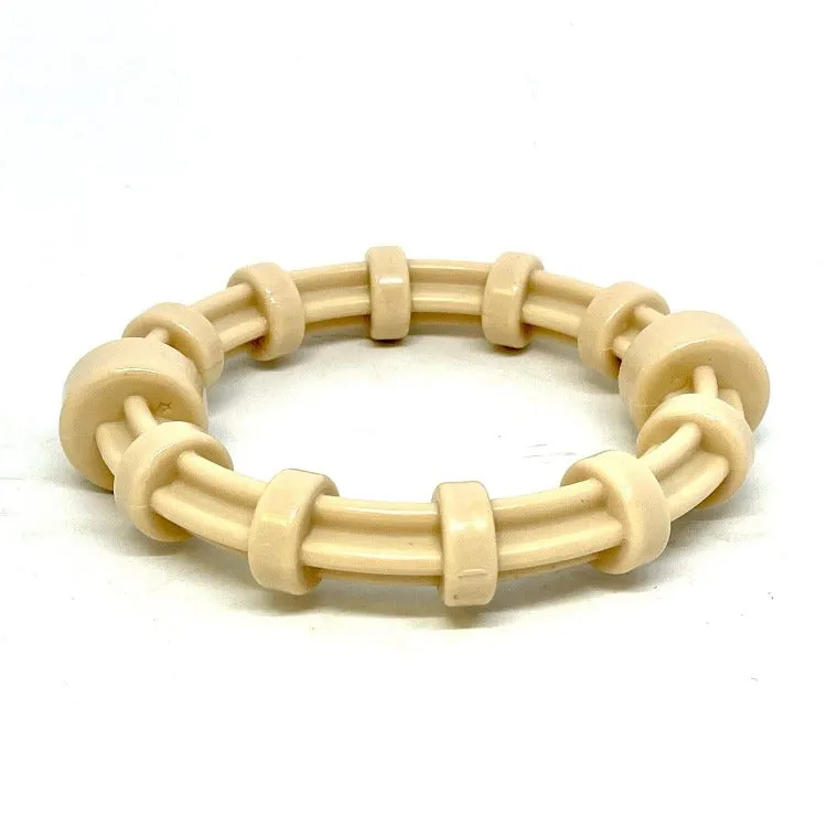 SodaPup Honey Bone Teething Ring tuggring kyckling