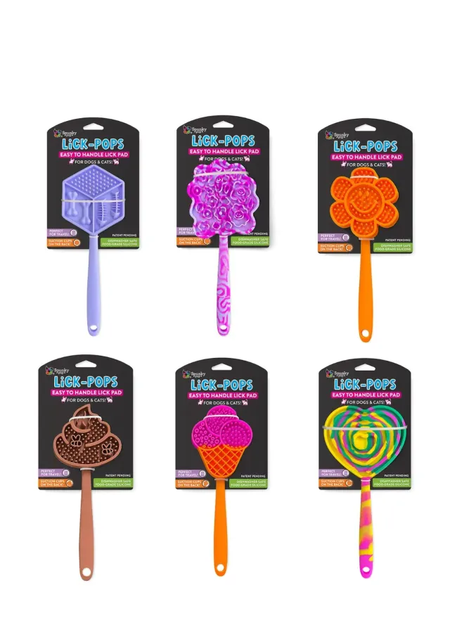 Spunky Pup Lick Pops slickmatta silikon med sugkopp