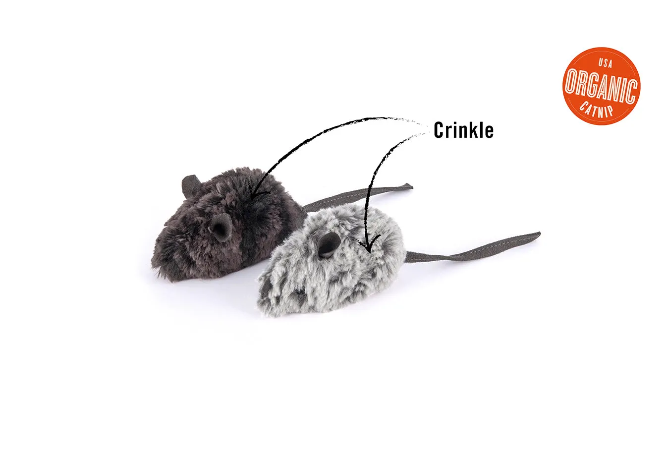 P.L.A.Y. Feline Frenzy Catch a Meowse kattleksak 2-pack med kattmynta