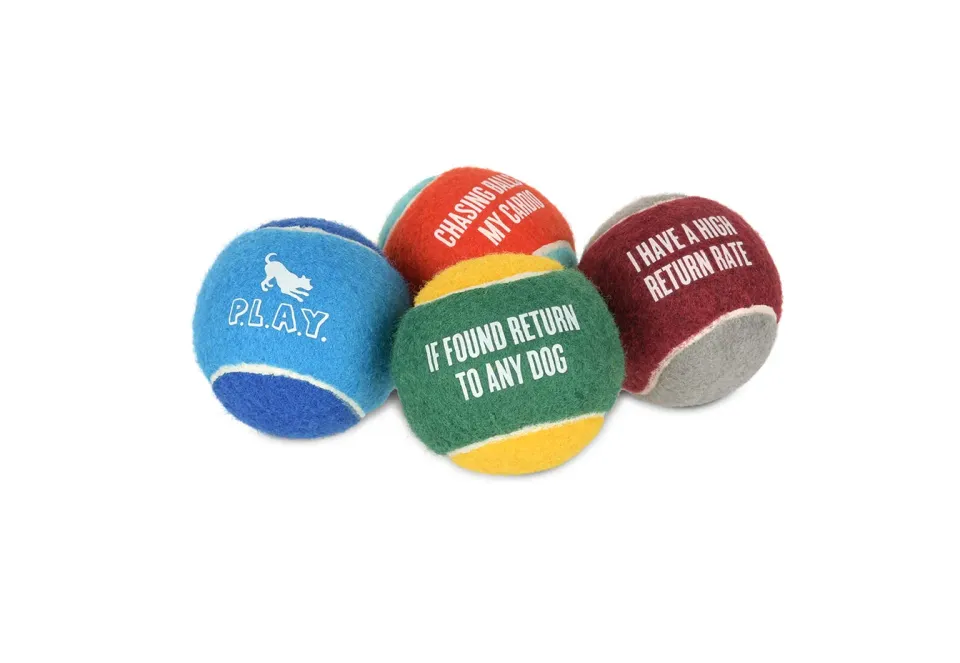 P.L.A.Y. Dog Tennis Balls tennisboll hund 4-pack pip
