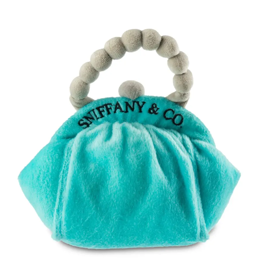 Dog Diggin Designs Sniffany Blue Purse hundleksak plysch