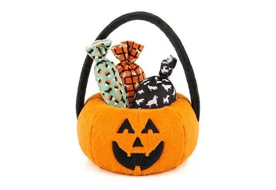 P.L.A.Y. Howl-o-ween Treat Basket mjuk hundleksak pumpa