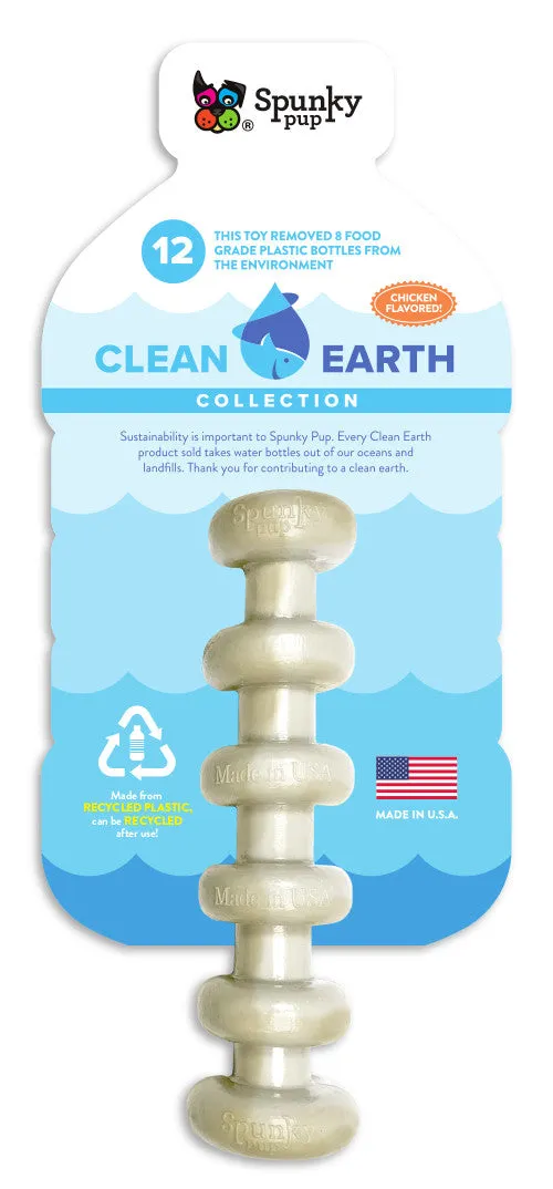 Spunky Pup Clean Earth Bone tuggben kycklingsmak
