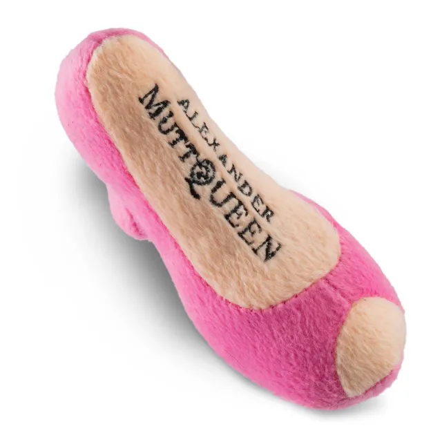 Dog Diggin Designs Alexander Muttqueen Pink Shoe hundleksak petite mjuk